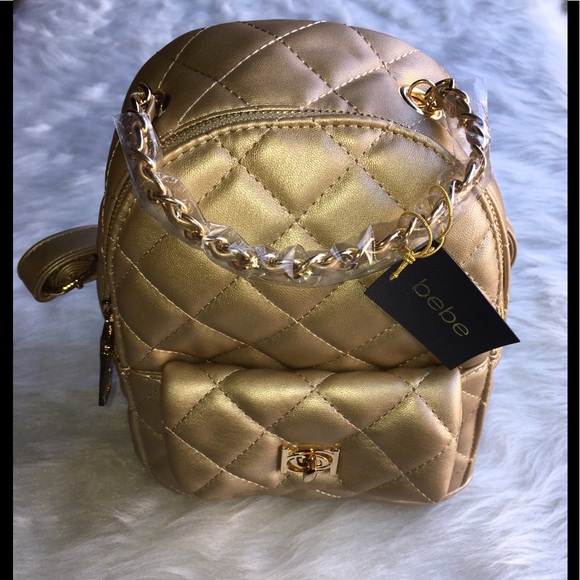 ✨🌸💎bebe Erica Gold Mini Backpack🔥🎒 - Picture 8 of 8